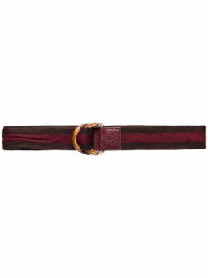 Gucci Pre-Owned 2010 Bamboo Web belt - Red