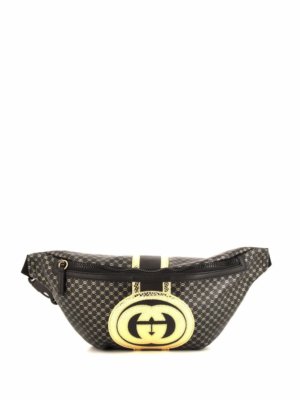 Gucci Pre-Owned monogram interlocking G belt bag - Black
