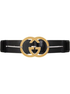 Gucci interlocking G buckle belt - Black