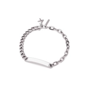 KLASSE14 - Duality Chain2Chain Bracelet - Silver & White Enamel