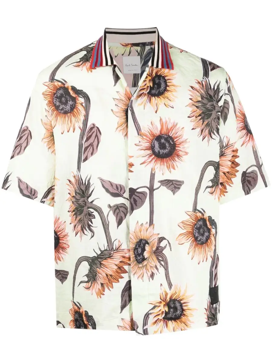 FATHERSDAY GIFT Paul Smith | sunflower-print short-sleeve shirt | £225 (SALE PRICE)