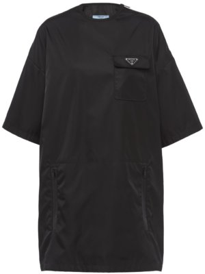 Prada logo mini dress - Black