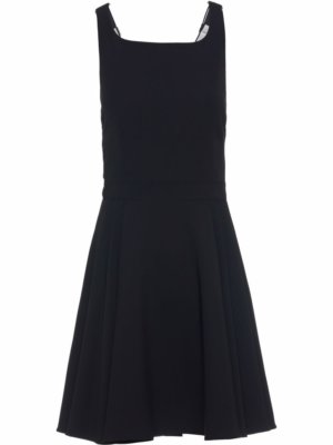 Prada technical-fabric open-back mini dress - Black