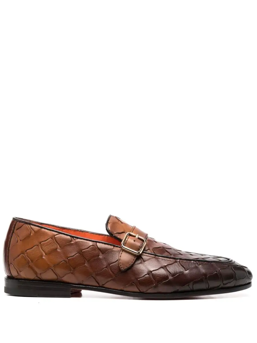 Santoni | interwoven leather loafers | £557 (SALE PRICE)