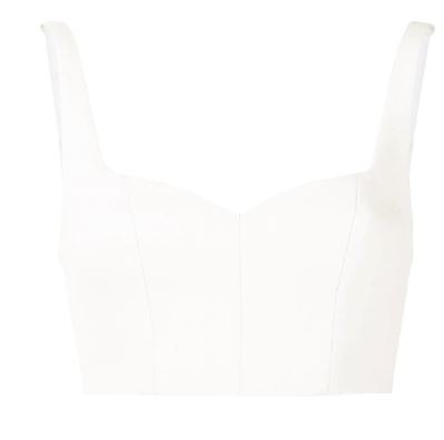 MANNING CARTELL mixed business crop top | £125 (SALE PRICE)