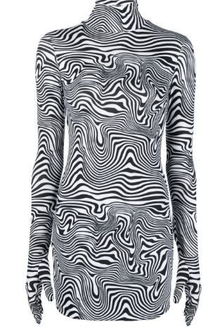 VETEMENTS zebra-print stretch-design dress | £862