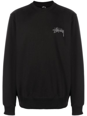 Stussy graphic-logo print sweatshirt - Black