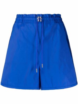 Alexander McQueen Exploded drawstring-waist shorts - Blue