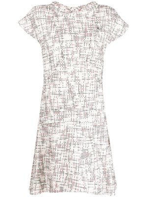 Chanel Pre-Owned A-line tweed dress - White