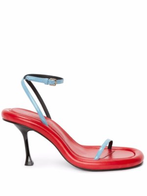JW Anderson Bumper-Tube leather strappy sandals - Blue