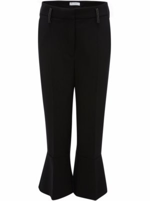 JW Anderson cropped flared trousers - Black