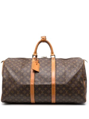 Louis Vuitton 1990s pre-owned monogram Keepall 60 travel bag - Brown