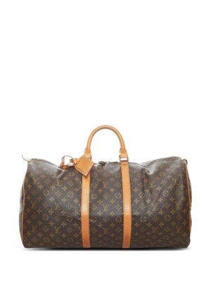 Louis Vuitton 2000s pre-owned monogram Keepall 55 travel bag - Brown