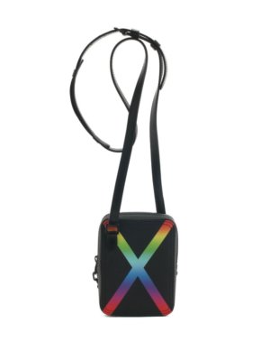 Louis Vuitton pre-owned Taiga Rainbow Danube crossbody bag - Black