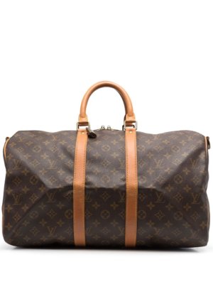 Louis Vuitton pre-owned monogram Keepall 45 travel bag - Brown