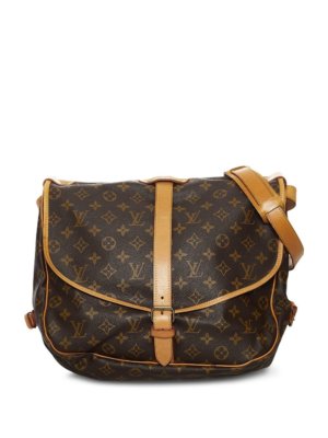 Louis Vuitton pre-owned monogram Saumur 35 crossbody bag - Brown