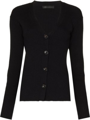 SIR. knitted button-fastening cardigan - Black