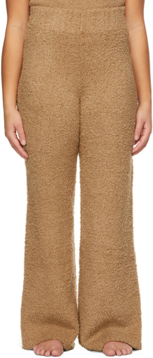 SKIMS Brown Knit Cozy Lounge Pants
