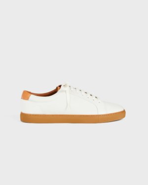 Ted Baker Leather Trainers in White UDAMMO, Men's Accessories