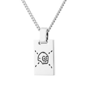 Gucci Ghost Pendant Necklace in Silver