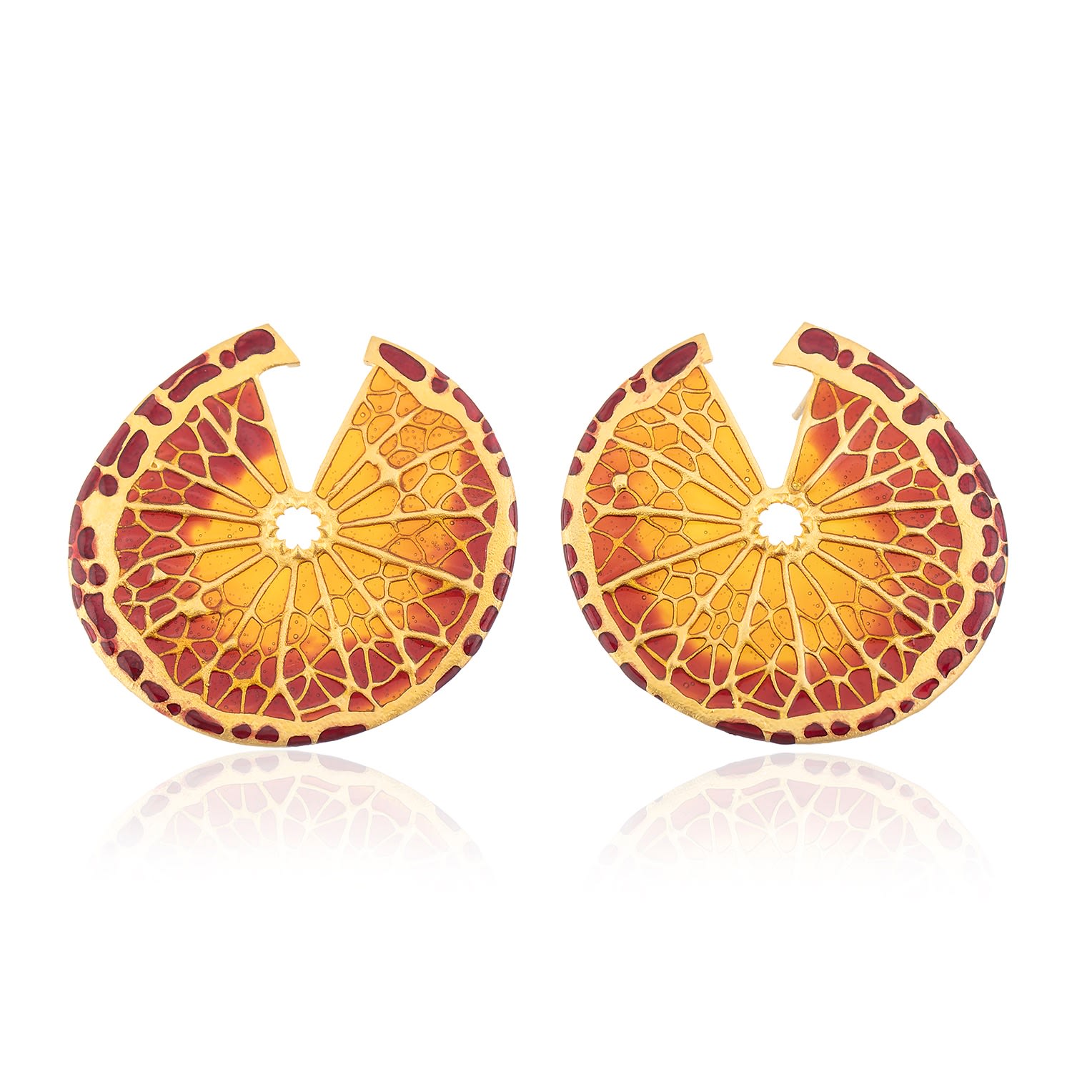 Milou Jewelry - Orange Slice Earrings