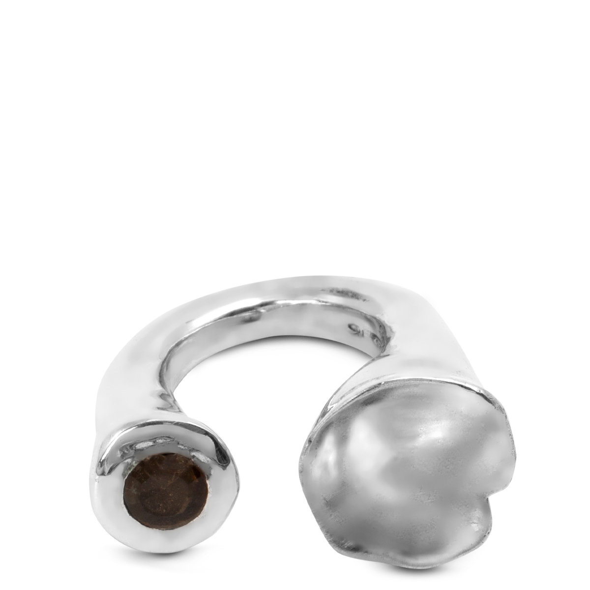 Noufa Quartz Ring Silver 53 Silver