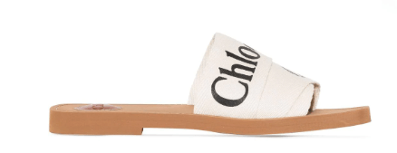 ETHICAL FASHION Chloé Woody logo-print sandals £350