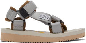 Suicoke Grey & Beige DEPA-V2 Sandals
