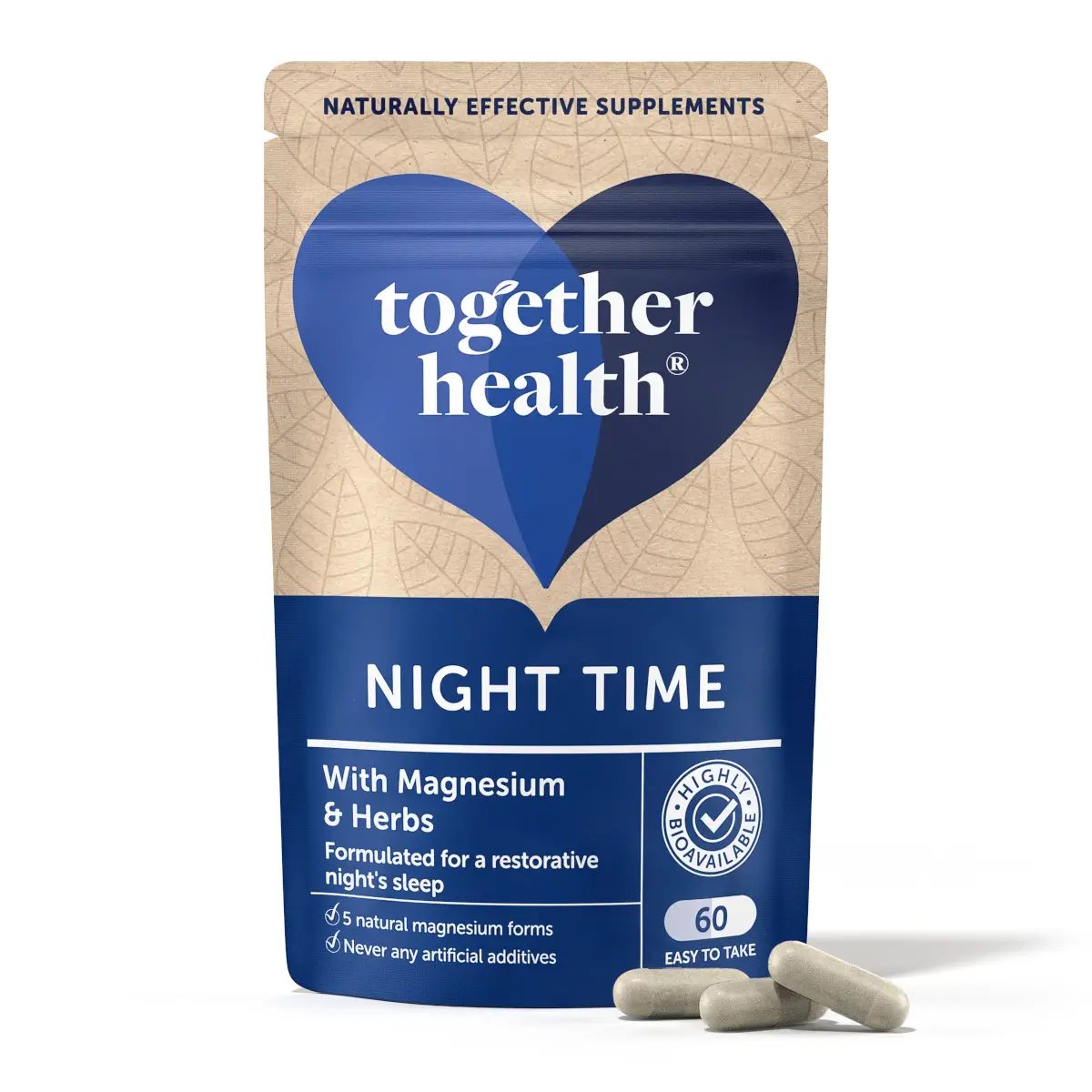 WELLNESS Together Health OceanPureT Night Time Magnesium Complex 60 caps £12.99