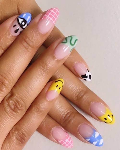 nail trends playful french manicure