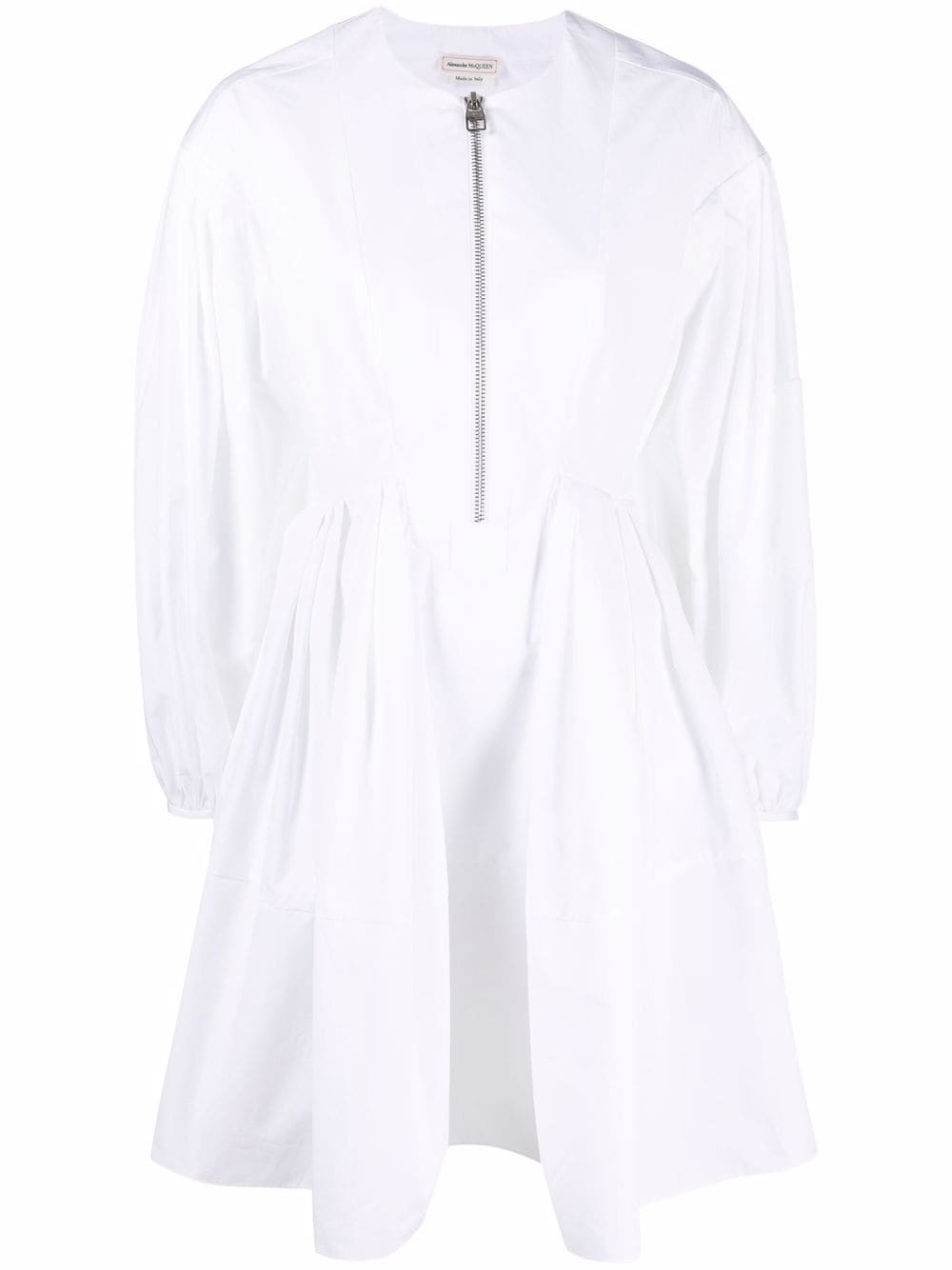 Alexander McQueen cocoon-sleeve mini dress - White