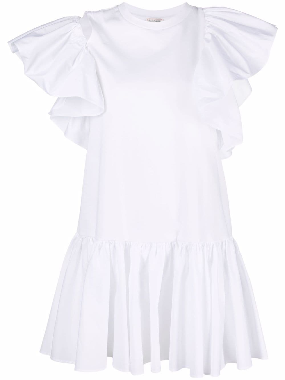 Alexander McQueen ruffle-detail dress - White
