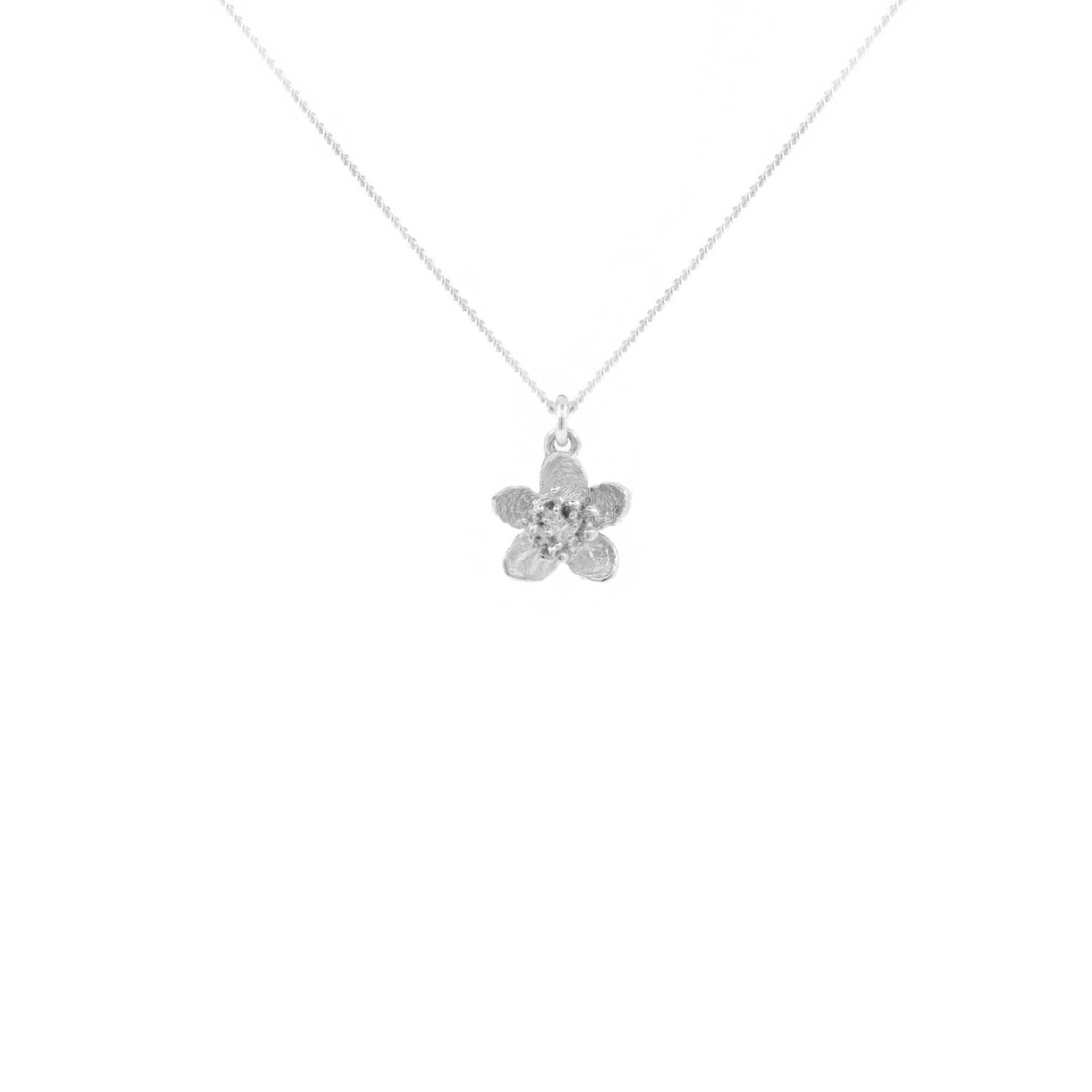 Lee Renee - Cherry Blossom Necklace - Silver