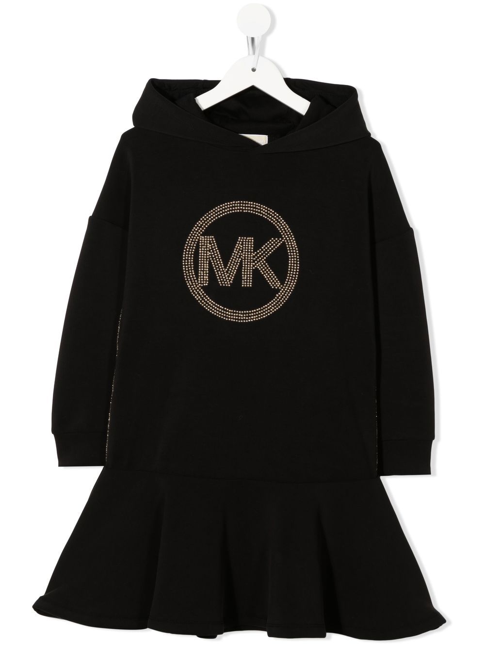 Michael Kors Kids logo-embellished hoodie dress - Black