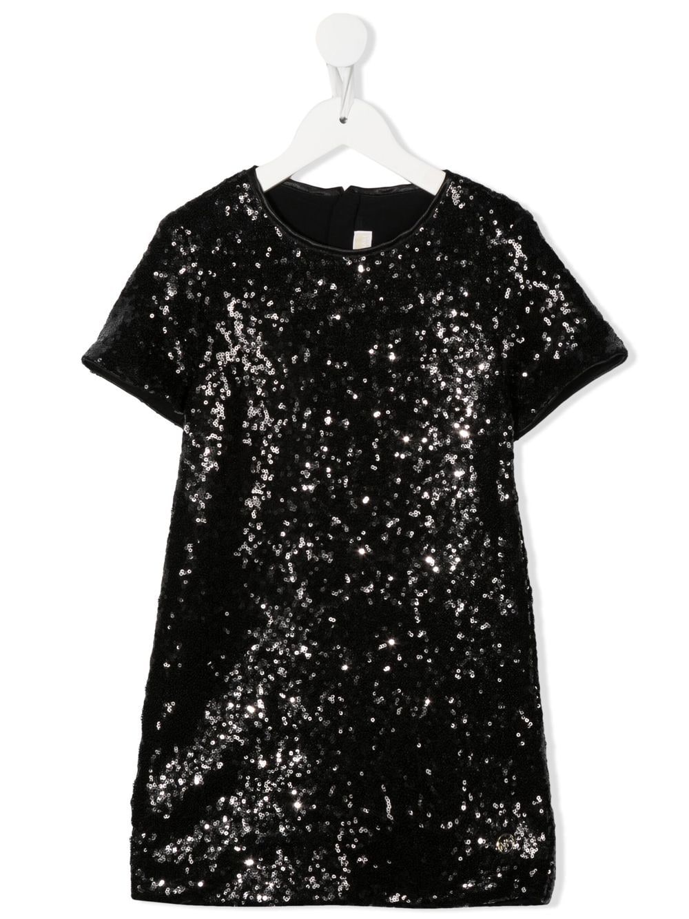 Michael Kors Kids sequinned short-sleeve dress - Black