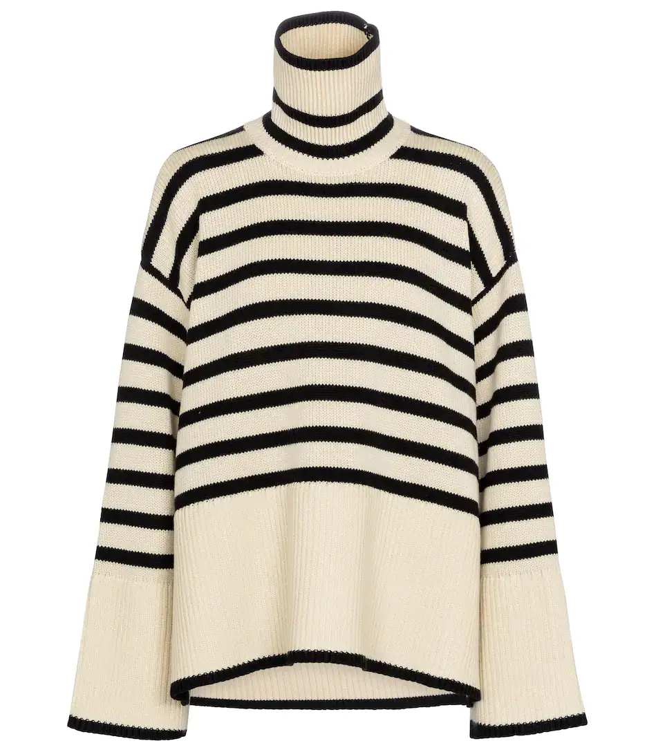 MINIMALSIM TOTÊME Striped wool and cotton sweater £ 410