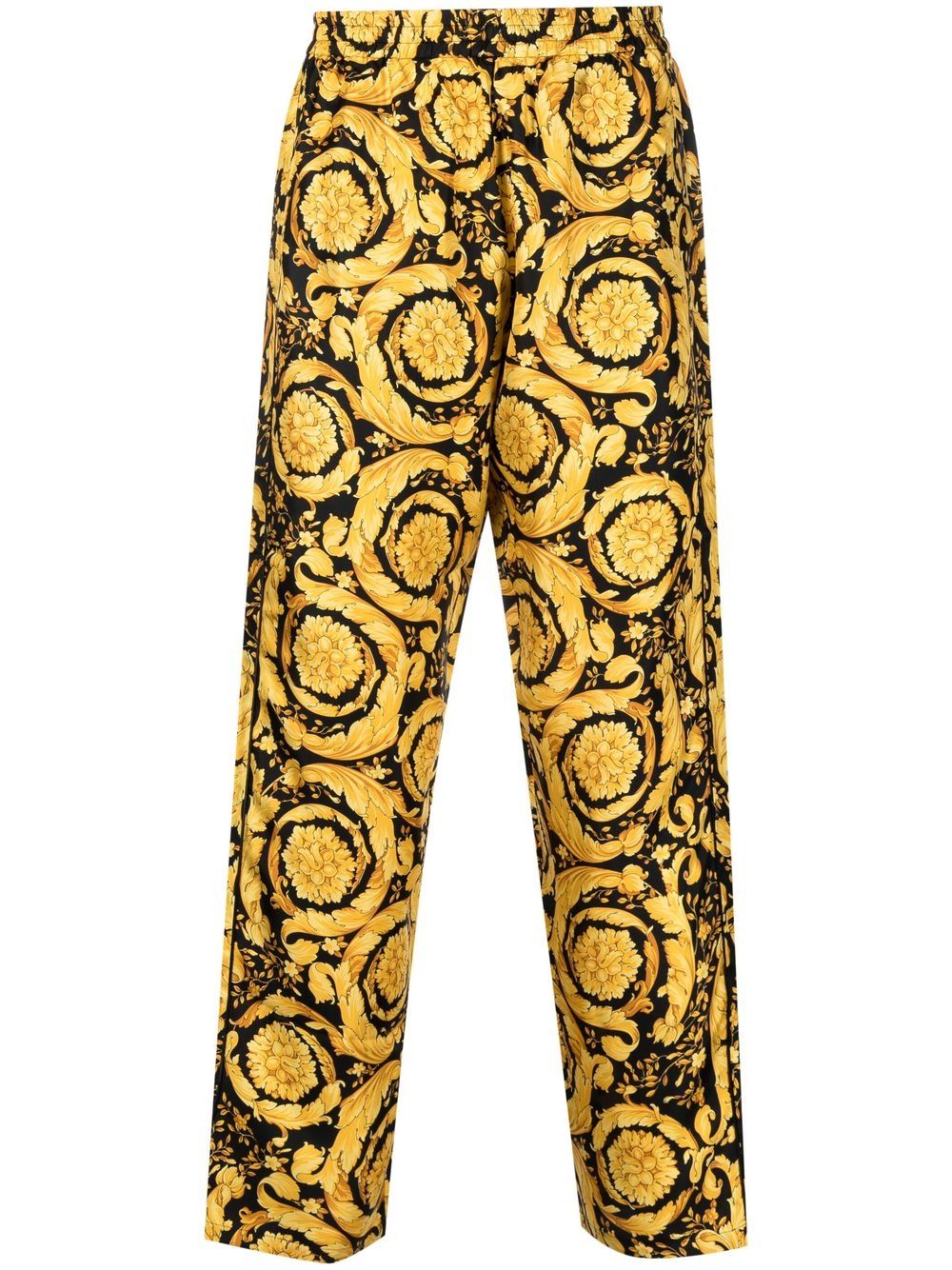 Versace Barocco-print pajama trousers - Yellow