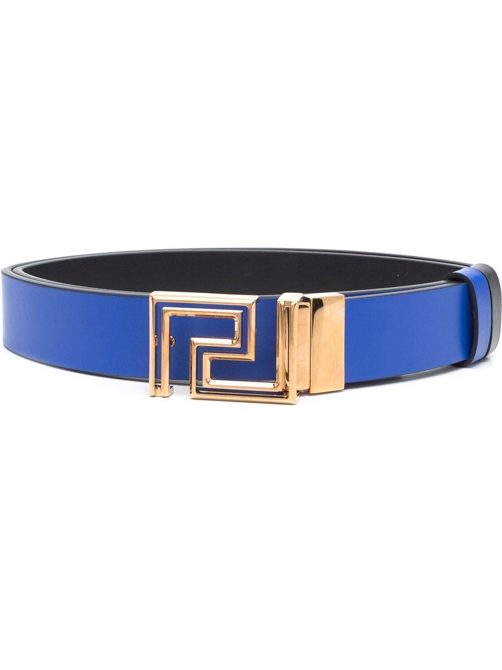 Versace Greca buckle belt - Blue