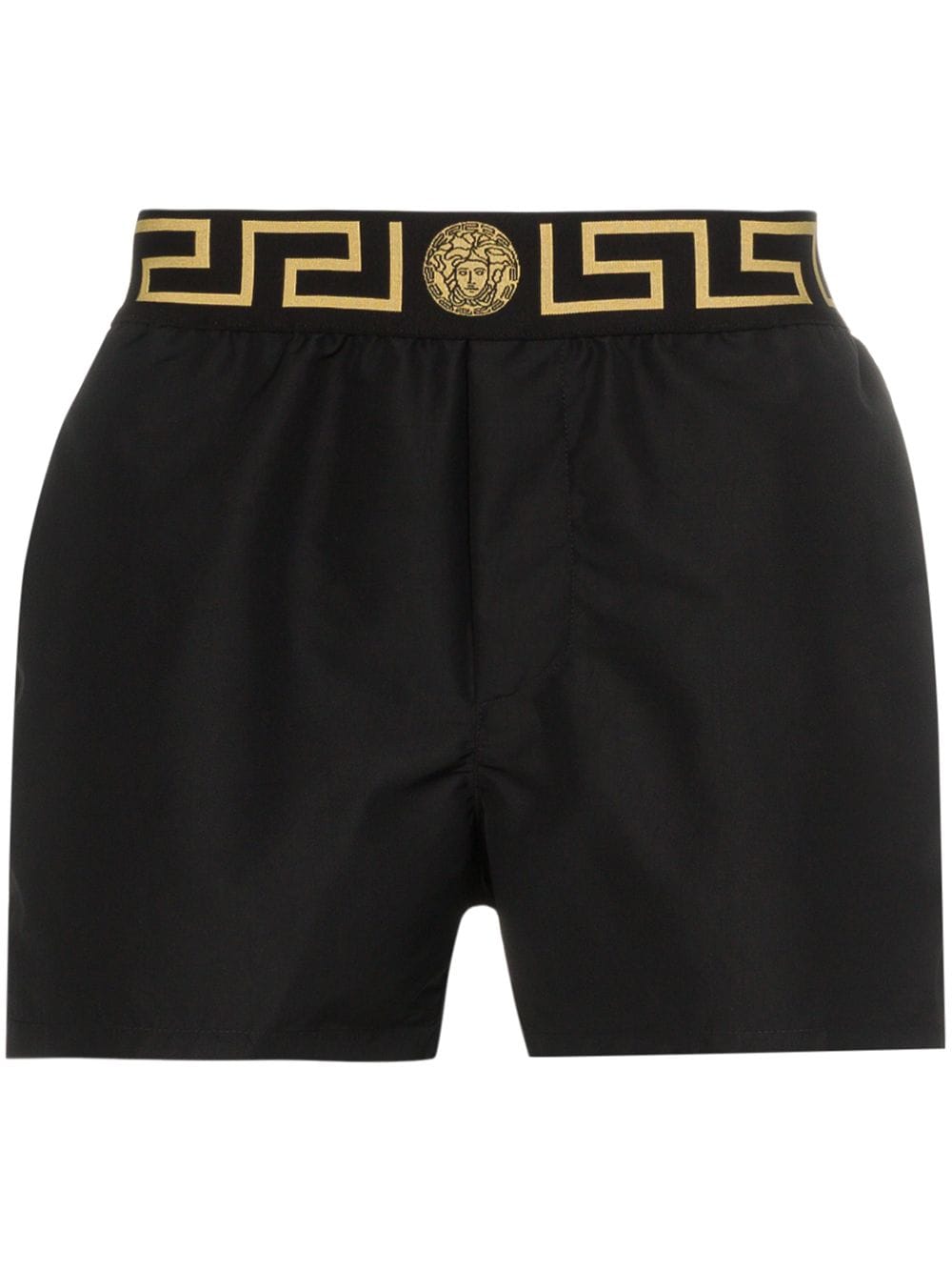 Versace Greca-print swim shorts - Black