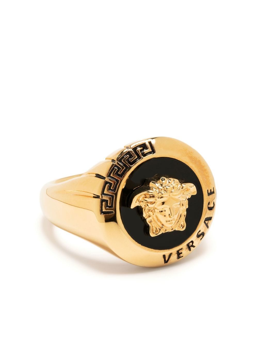 Versace Medusa-plaque ring - Gold