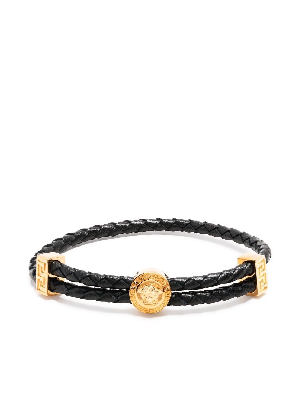 Versace Medusa woven bracelet - Black