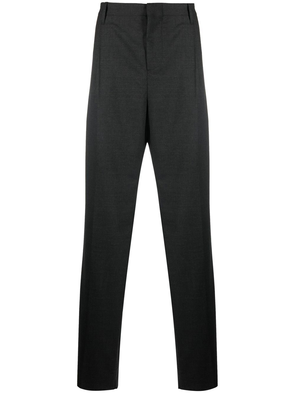Versace high-rise straight-leg trousers - Grey
