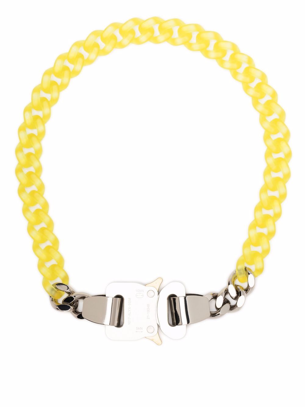 1017 ALYX 9SM buckle-fastening chain-link choker - Yellow