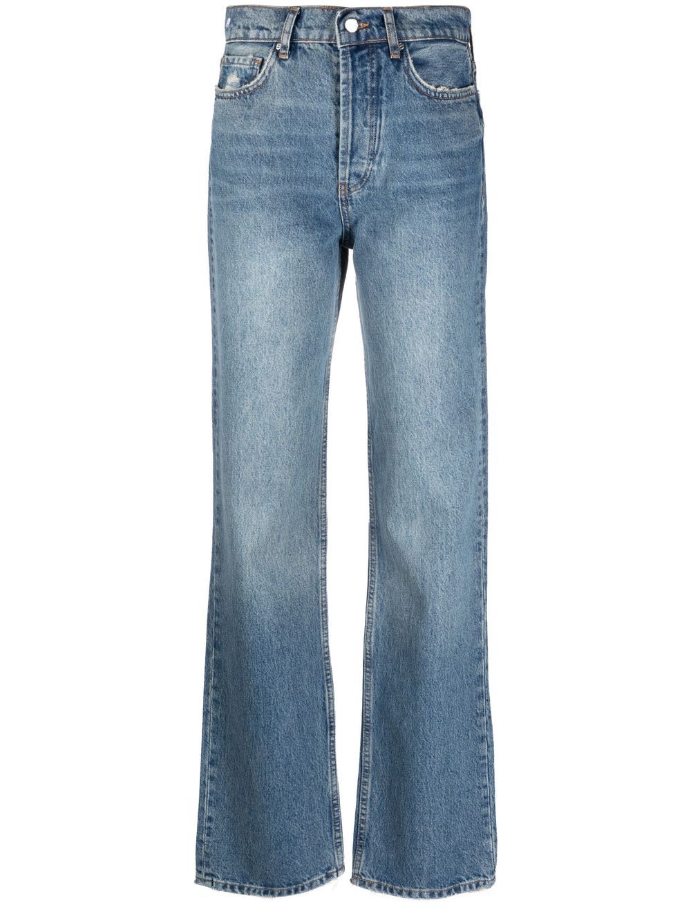 ANINE BING bootcut high-waisted jeans - Blue