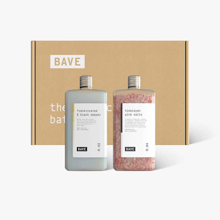 BAVE Refresh Bath Set - Frankincense & Black Pepper