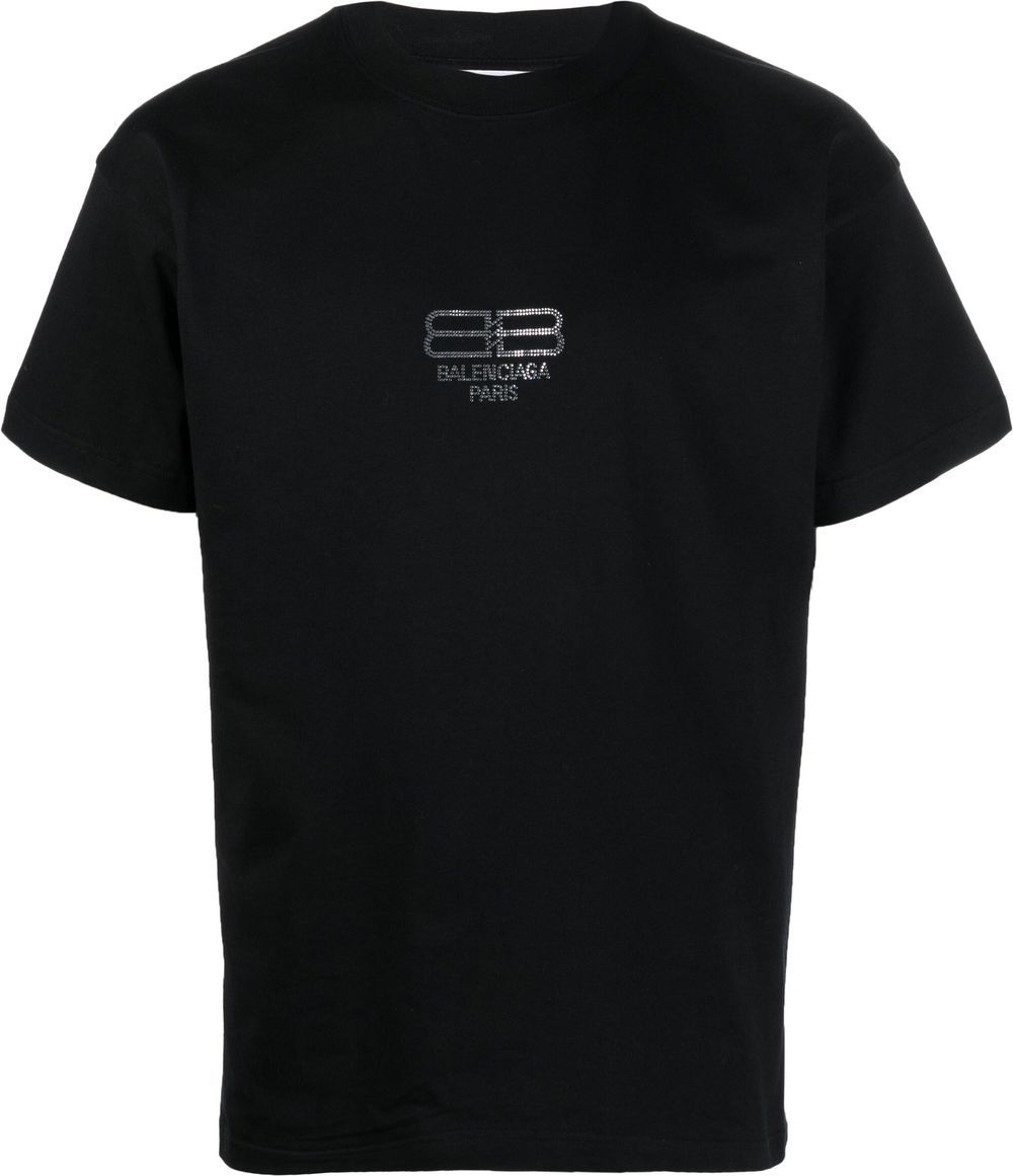Balenciaga BB Paris Icon-embellished T-shirt - Black