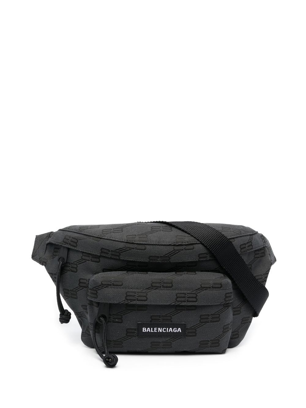 Balenciaga BB monogram belt bag - Black
