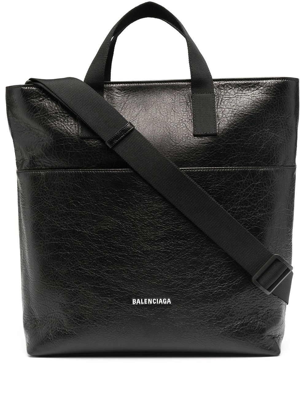 Balenciaga Explorer leather tote bag - Black