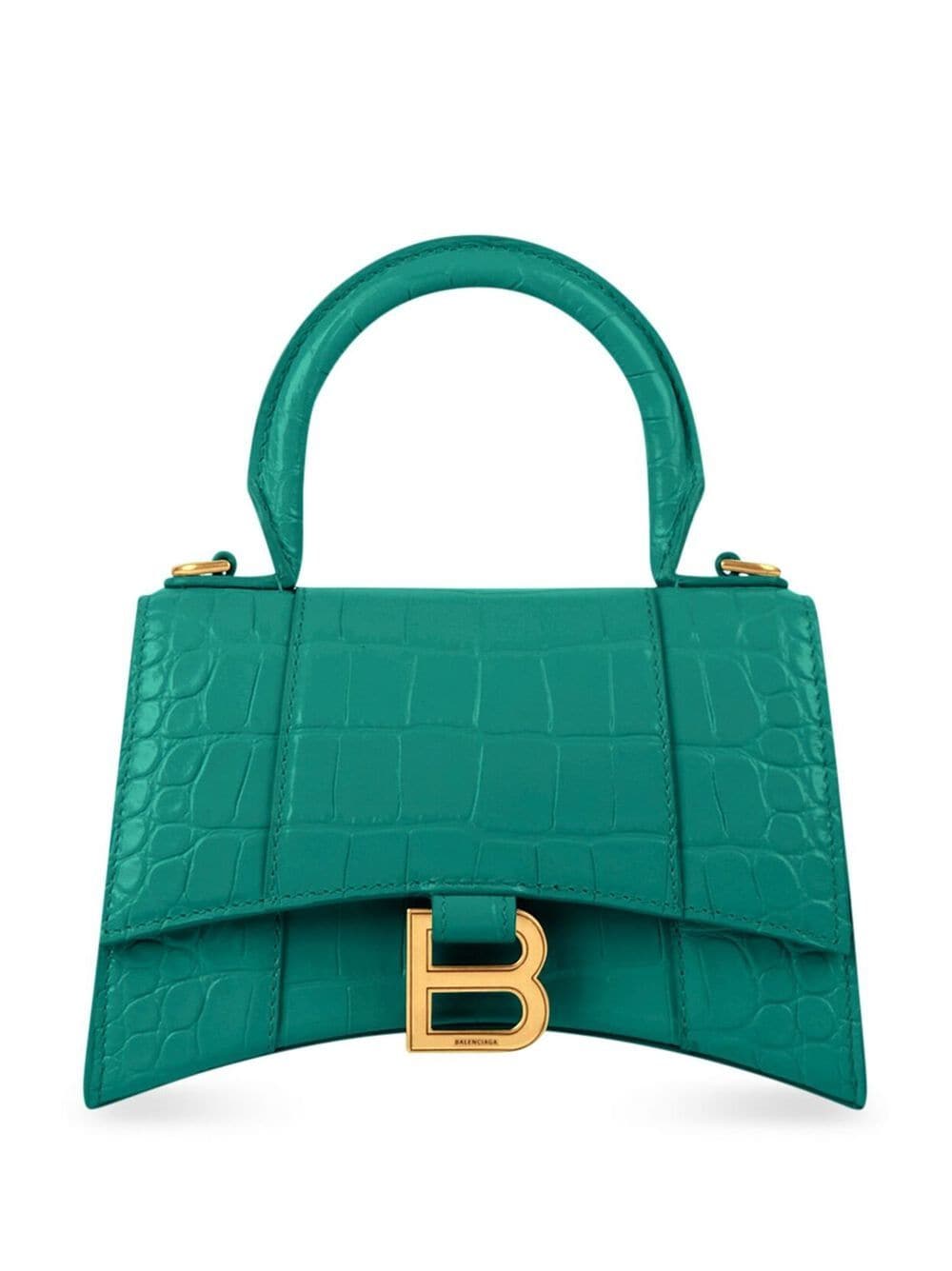 Balenciaga Hourglass top-handle tote bag - Green
