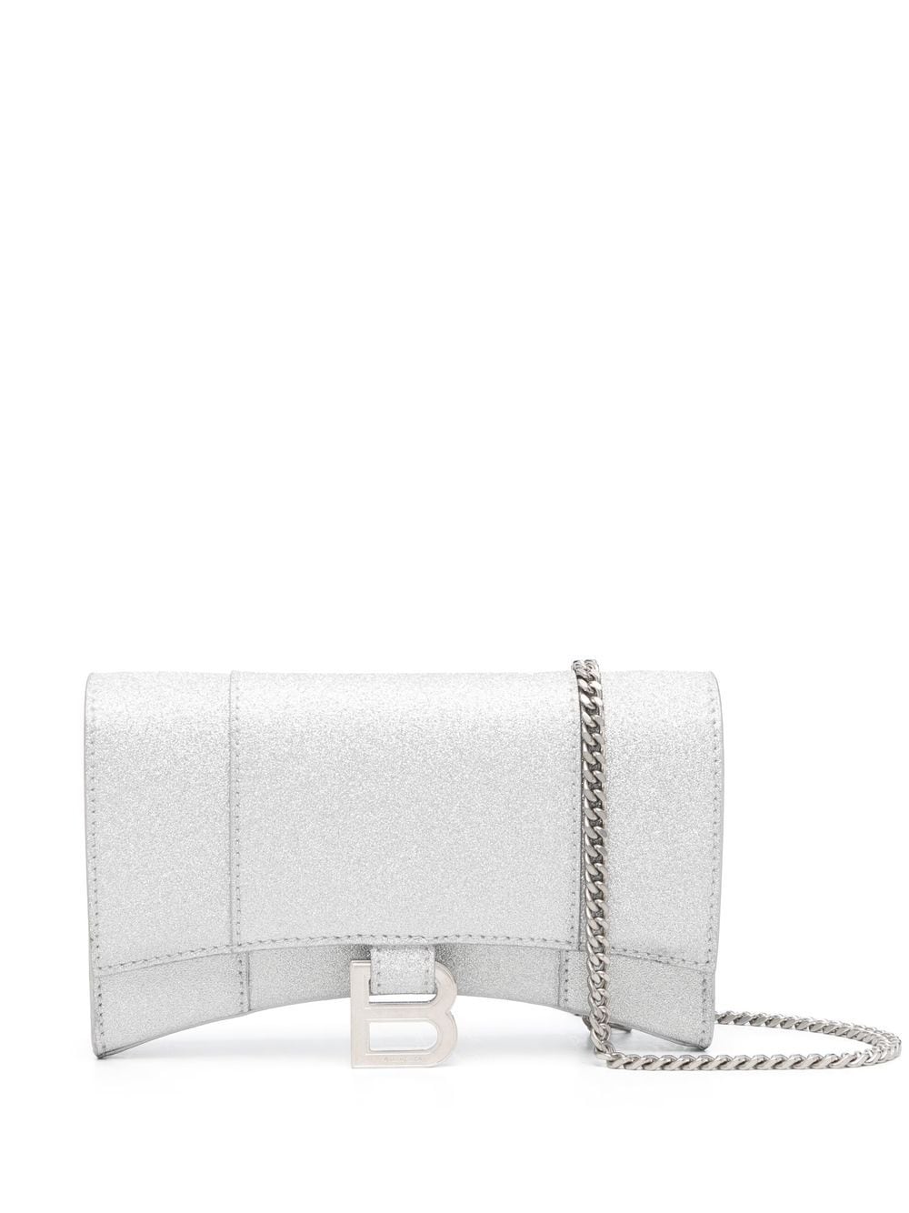 Balenciaga XS Hourglass wallet shoulder bag - Silver